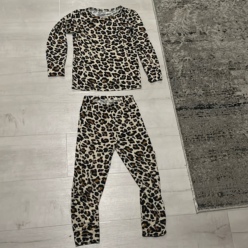 Posh Peanut Leopard Pajamas Size 6T.